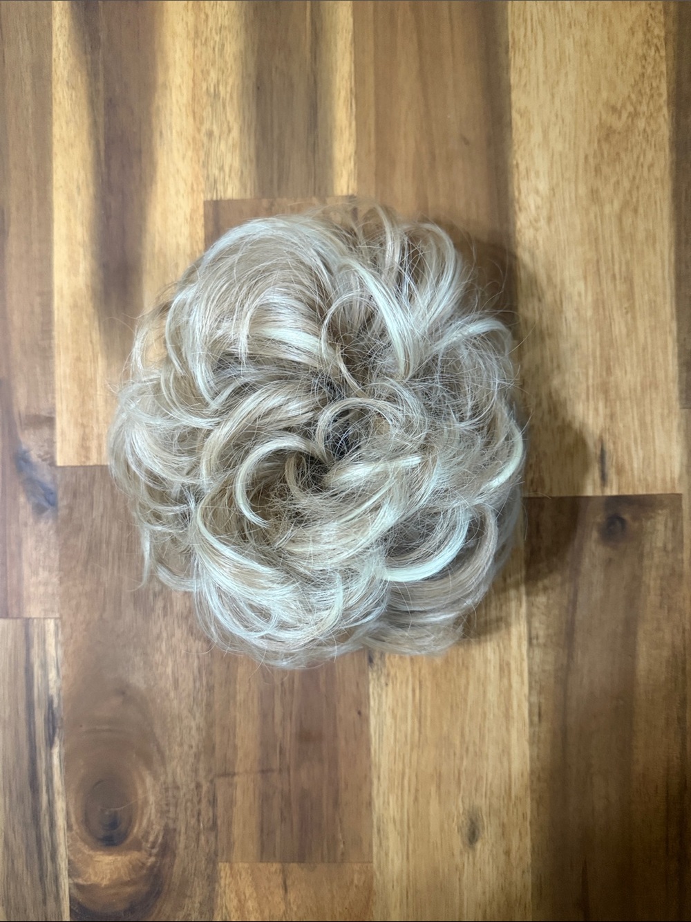 2/$15. Blonde Synthetic Messy Bun Scrunchie - Natural Light Blonde